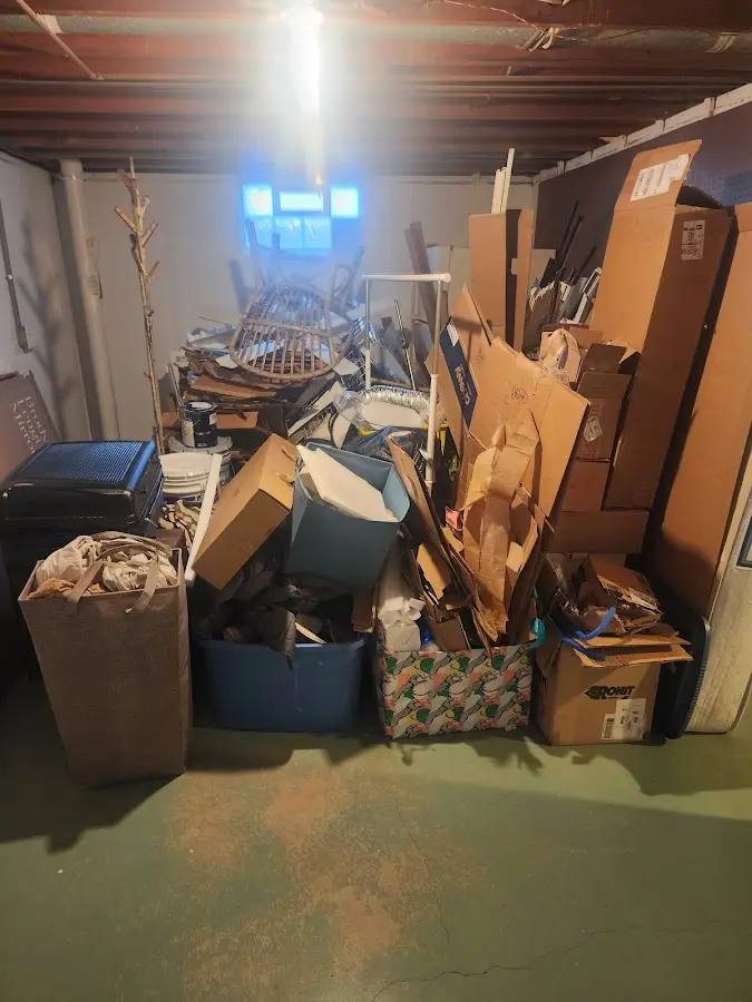 Roll-off dumpster container at job site for Construction Dumpster Rental in Scottsville